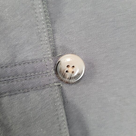 Eddie Bauer Grey Sherpa Lined Hooded Fur Trim Full Zip Jacket Size Medium M - Picture 11 of 16